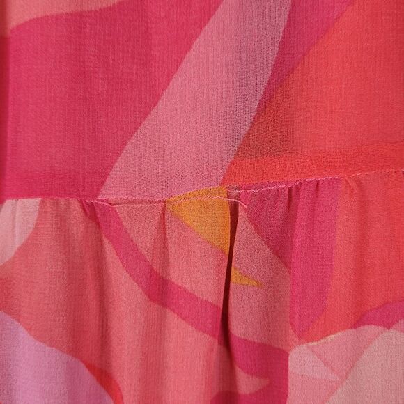 Sky to Moon Hot pink bungalow glow straight neck crop top midi maxi skirt set - Picture 11 of 12